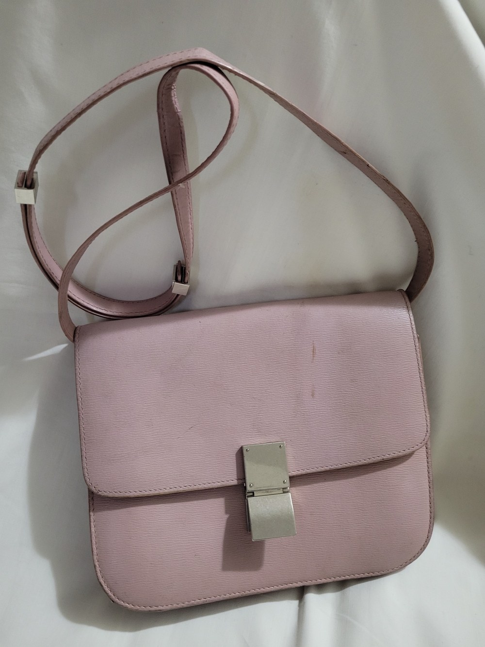 PROJECT PROJECT. Pink CELINE Leather  Crossbody Bag. Last Pictures Shows Flaws.